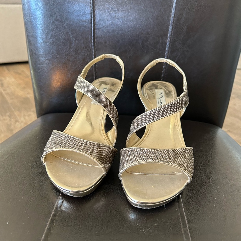 Thor Gold Strappy Heels